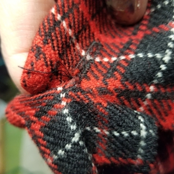 Vtg Rafaella red plaid wool blanket holiday cozy skirt - Picture 6 of 9